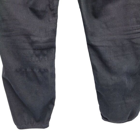 Paige Verdugo Crop Jeans 32 Black Overdye Midrise Ankle Stretch Skinny 5 Pocket - Picture 10 of 15